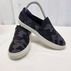 Rothy's The Sneaker in Gray Camo Slip On Flats Shoes Womens Size 8